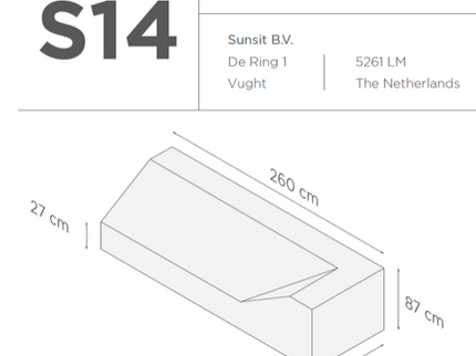 Suns | Protective cover for lounge sofa Gray | S14