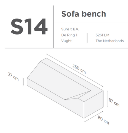 Suns | Protective cover for lounge sofa Gray | S14