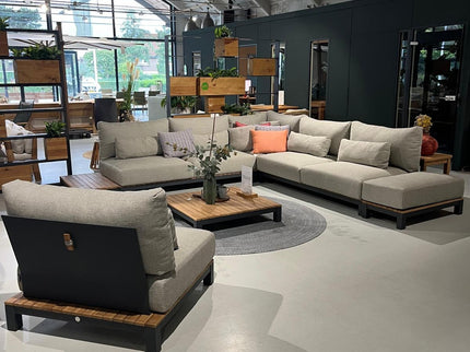 Evora Lounge set | Mat Royal Gray | Large corner arrangement