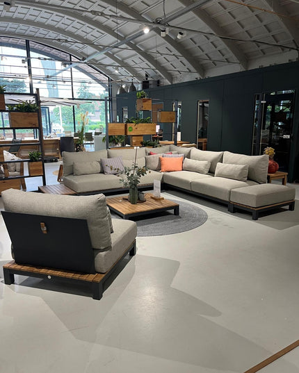 Evora Lounge set | Mat Royal Gray | Large corner arrangement