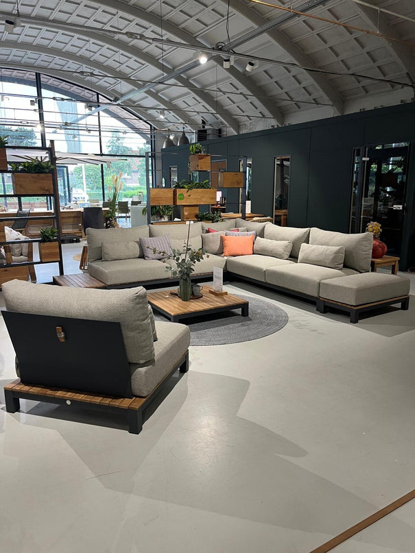 Evora Lounge set | Mat Royal Gray | Large corner arrangement