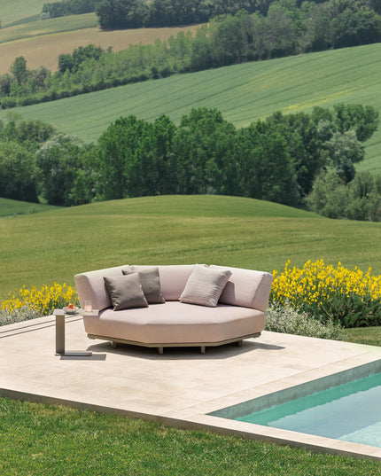 Solaris Lounge set | Powder Gray | White