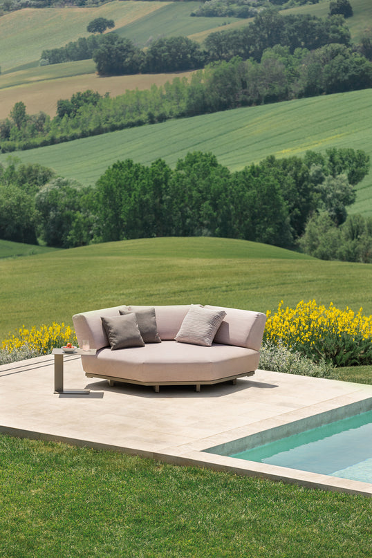Solaris Lounge set | Powder Gray | White