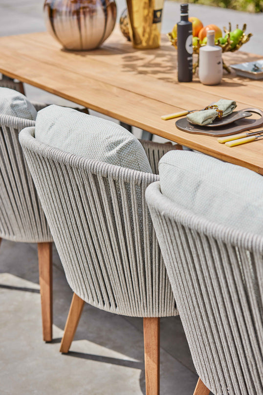 Senese garden chair | Teak Frame | Sand Rope/Natural Gravel | Fishbone