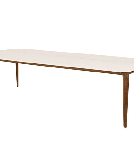 Tuint table 280x100 aspect | Teak - Travertine
