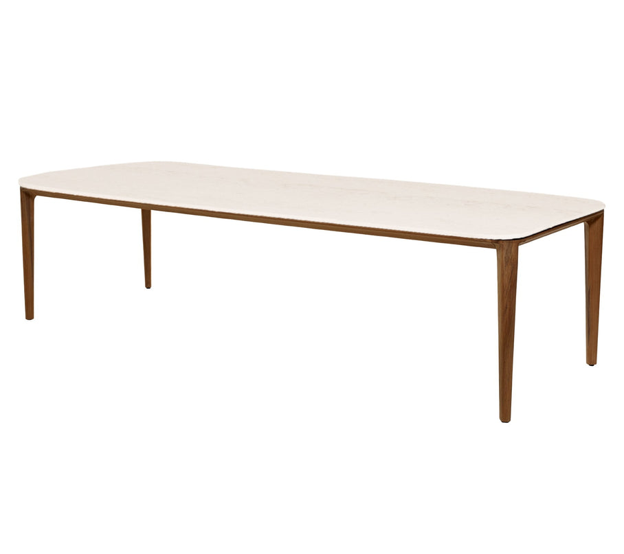 Tuint table 280x100 aspect | Teak - Travertine