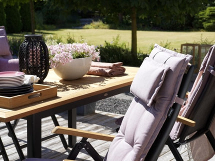Garden table Lyon | 224-304x100 | black
