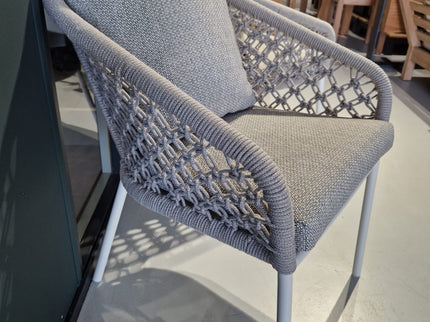 Various Nappa Garden chair | Macrame Gray Frame | Showroom sale 40% discount