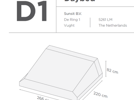 Suns | Protective cover for Daybed | D1-D2