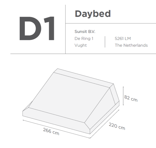 Suns | Protective cover for Daybed | D1-D2
