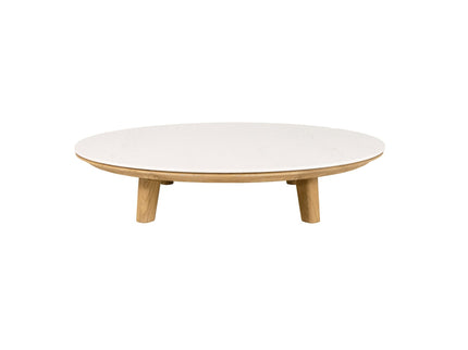 Coffee table aspect | Ø144cm | Taverin White