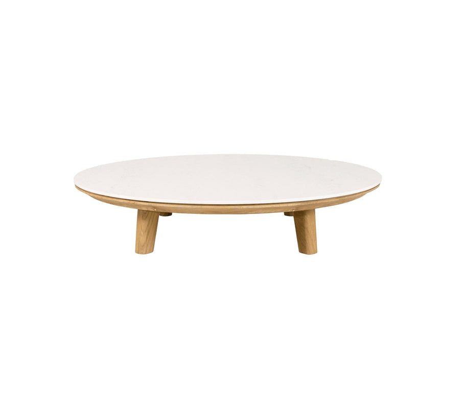 Coffee table aspect | Ø144cm | Taverin White