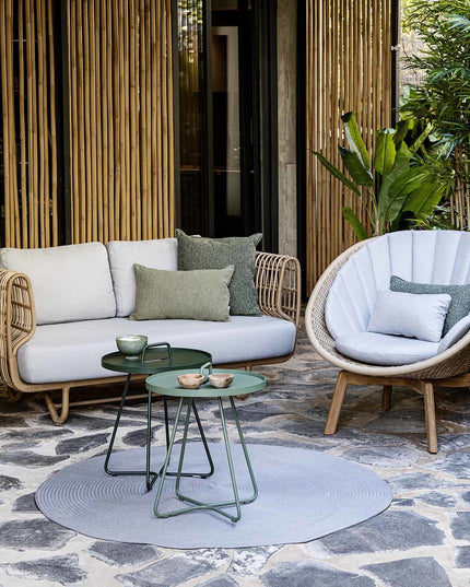 Nest | Lounge chair around | Natural & White