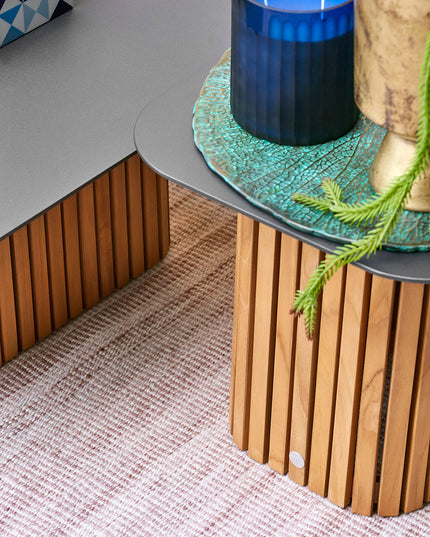 Savona Side table with Solar Lighting