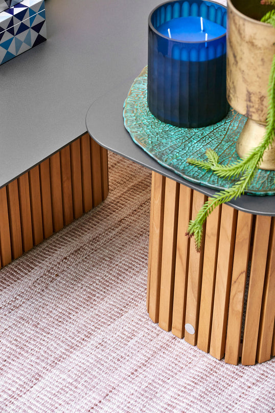 Savona Side table with Solar Lighting