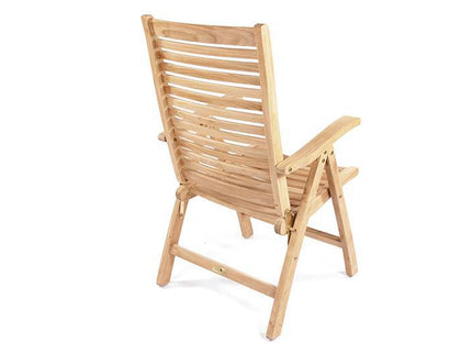 Teak adjustable garden chair Houston | Showroom sale -35% discount!