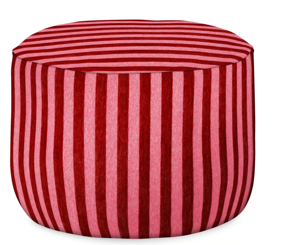 Palais | outdoor ottoman Jackie Bordeaux