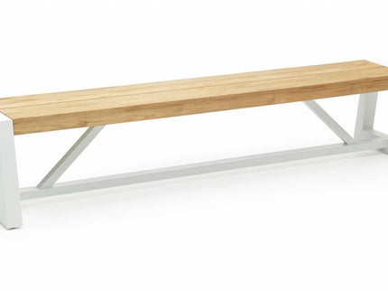 Trento Garden Bank | 220 cm | Matte white