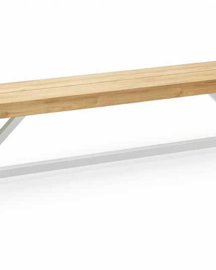 Trento Garden Bank | 220 cm | Matte white