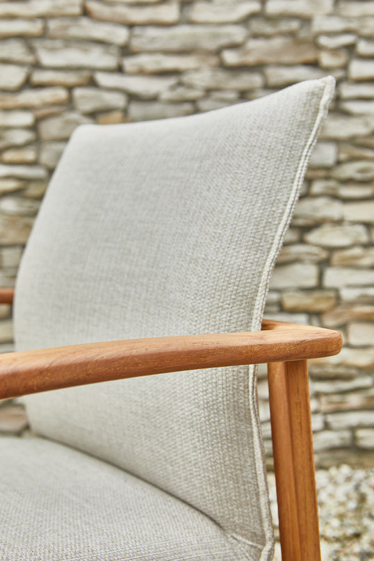 Florine garden chair Teak Frame | 5 dust colors available