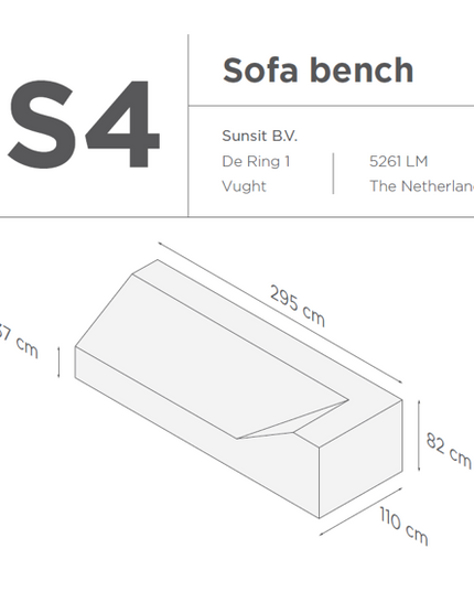 Suns | Protective cover for lounge sofa Gray | S4