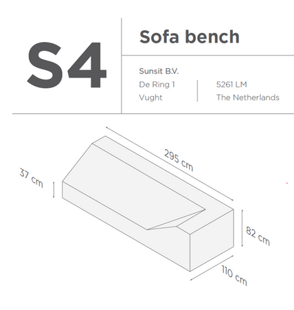 Suns | Protective cover for lounge sofa Gray | S4