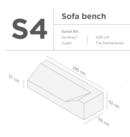 Suns | Protective cover for lounge sofa Gray | S4