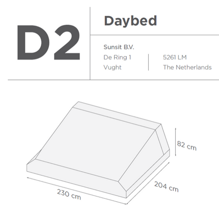 Suns | Protective cover for Daybed | D1-D2