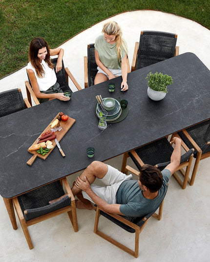 Aspect | Dining | 280 x 100 | Teak - Fossil Black