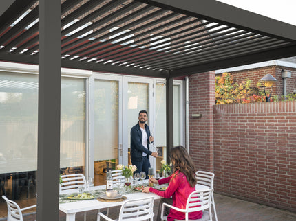 Rota | Terrace covering | Mat Gray | 360x360x250cm