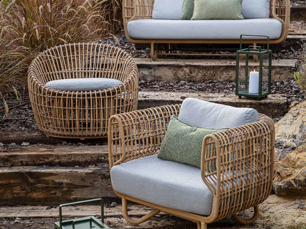 Nest | 2-seater lounge sofa Natural & White
