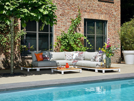Evora Lounge set | Mat Royal Gray | Small corner setup Setup 1