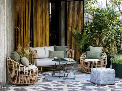 Nest | 2-seater lounge sofa Natural & White