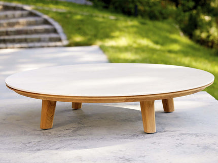 Coffee table aspect | Ø144cm | Taverin White
