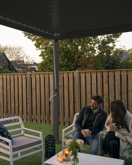 Rota | Terrace covering | Mat Gray | 360x530x250cm