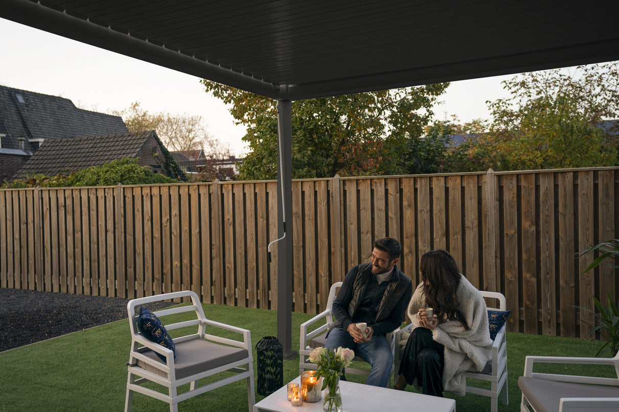 Rota | Terrace covering | Mat Gray | 360x530x250cm