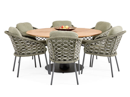 Garden set | Grado garden table with Nappa Macramé Garden chairs