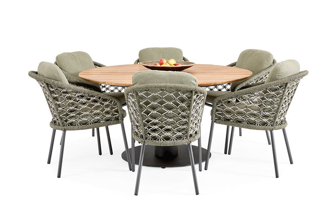 Garden set | Grado garden table with Nappa Macramé Garden chairs