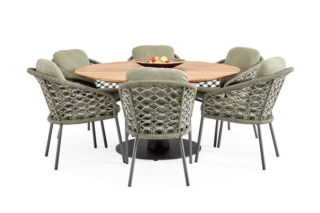 Garden set | Grado garden table with Nappa Macramé Garden chairs