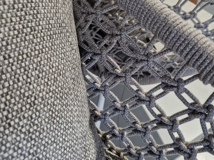 Various Nappa Garden chair | Macrame Gray Frame | Showroom sale 40% discount
