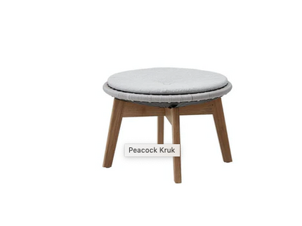 Peacock footstool