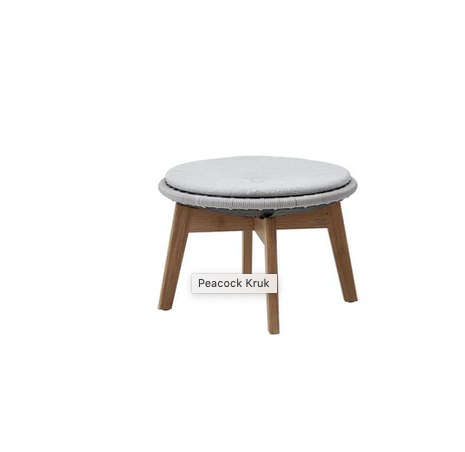 Peacock footstool