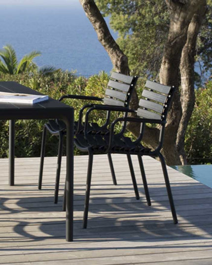Four garden table | 4 different sizes Black aluminum