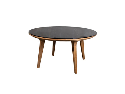 Aspect of garden table | Ø144cm | Glass Smockey Black