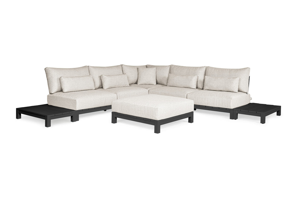 Evora Lounge set | aluminum Small corner setup Setup 1