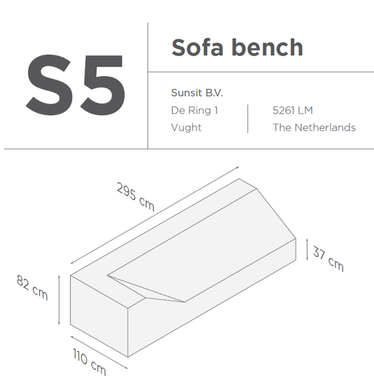 Suns | Protective cover for lounge sofa Gray | S5