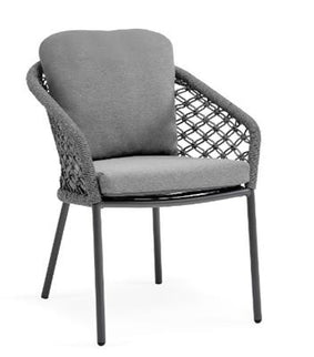 Nappa Garden chair | Macrame Gray Frame | DIV colors available