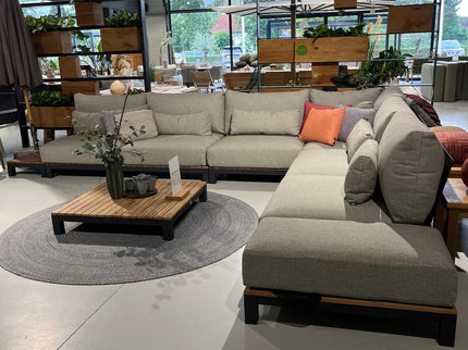 Evora Lounge set | Mat Royal Gray | Large corner arrangement
