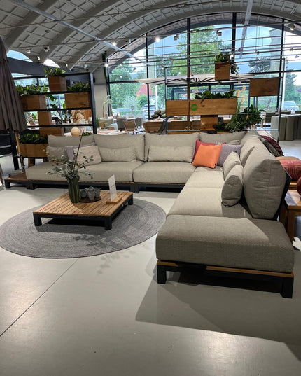 Evora Lounge set | Mat Royal Gray | Large corner arrangement