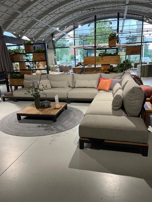 Evora Lounge set | Mat Royal Gray | Large corner arrangement